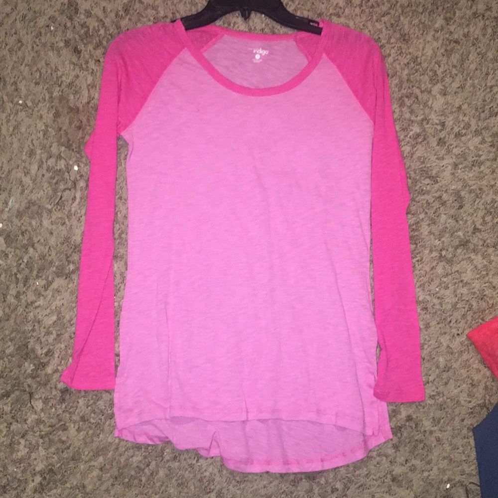 Pink long sleeve tee